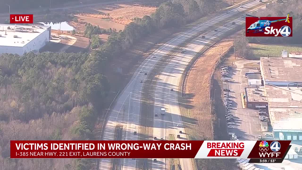 2 killed in wrong-way Laurens County crash