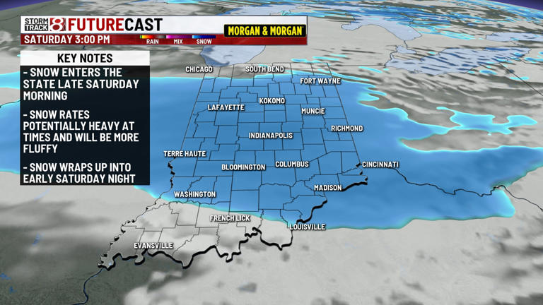 Several inches of snow possible Saturday, record cold potential Sunday ...