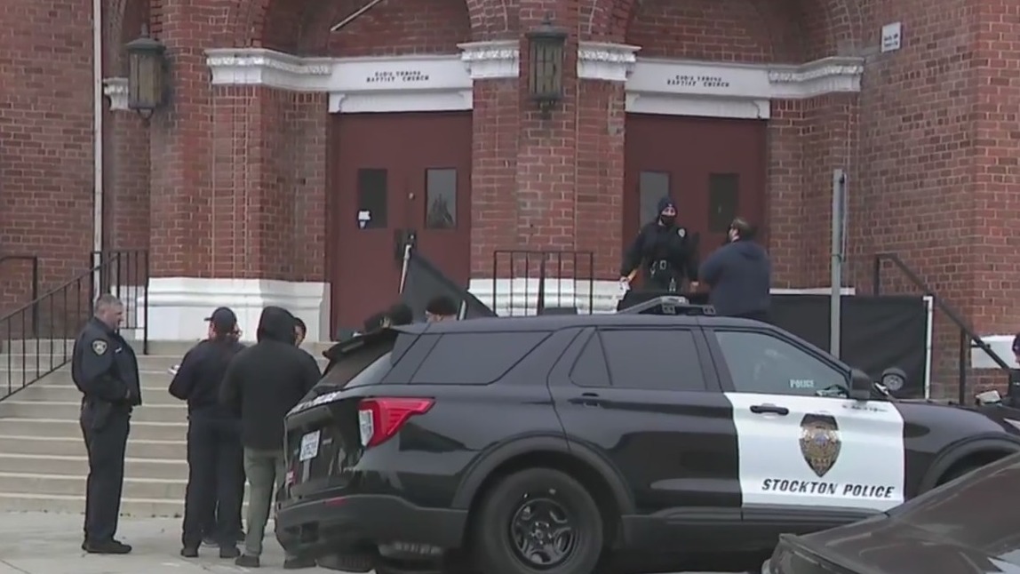 Woman found dead in front of Stockton church