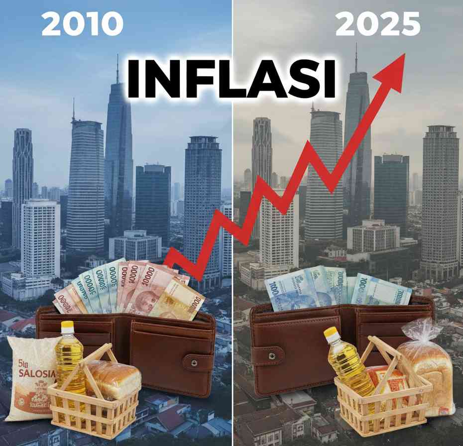 Inflasi menggerogoti dompet kita tanpa terasa