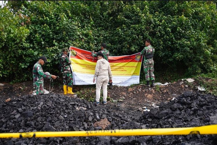 Pemerintah Amankan 1.430 Ton Batu Bara dari 3 Tambang Ilegal di Sumsel