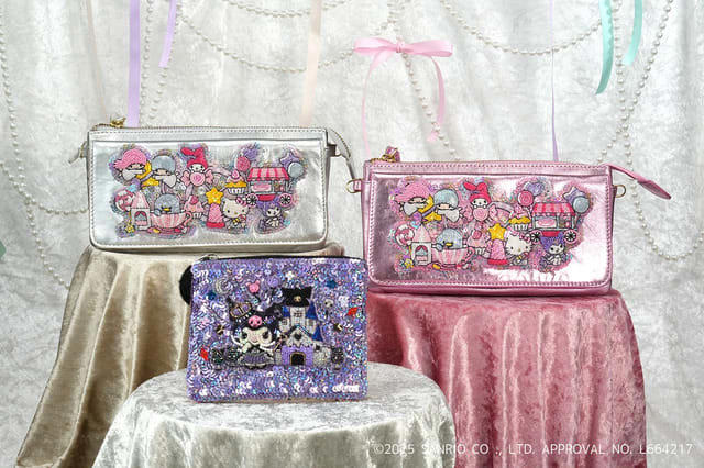 サンリオ」キティやキキララの“ゆめかわ”爆発♪ 刺繍表現が贅沢な