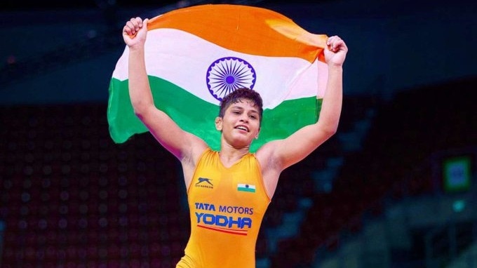 Image for Olympian Antim Panghal dazzles in wrestling nationals, clinches gold medal