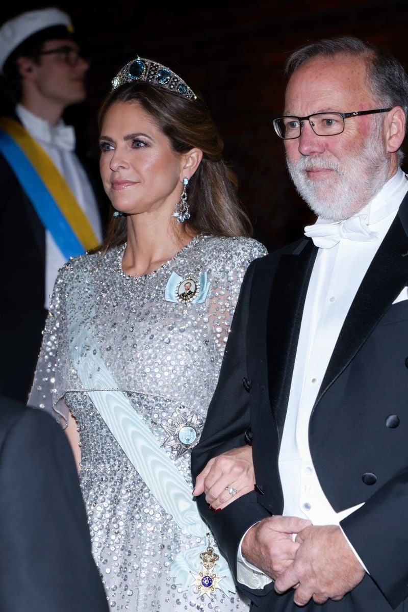 Princess Madeleine of Sweden dazzles in sequin gown and unique tiara at ...