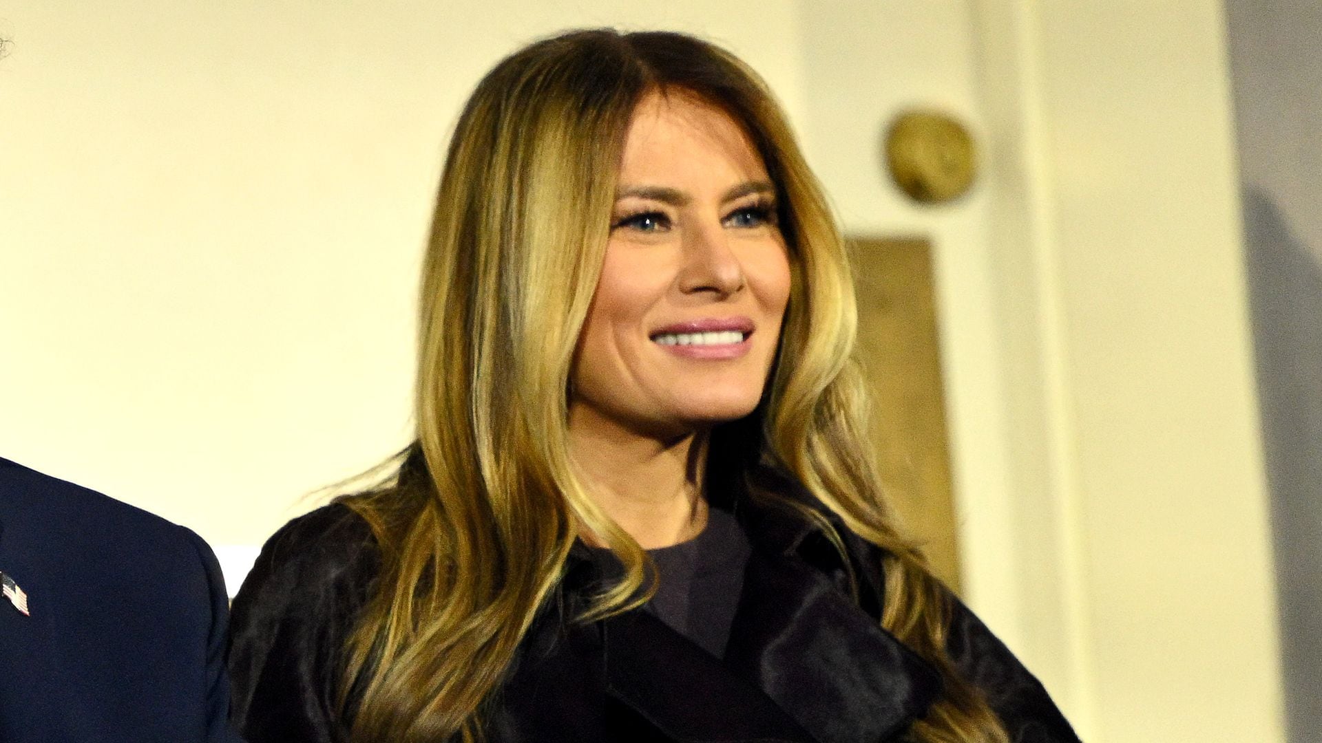 Melania Trump’s sleek velvet and lace look steals the spotlight at ...