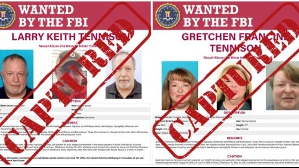 Busted in Montana: Tip leads FBI to wanted Oklahoma pair