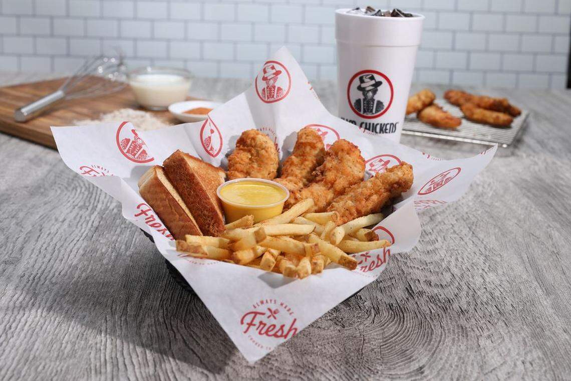 Slim Chickens is known for its buttermilk marinated, hand breaded chicken tenders made to order. The franchise chain's second drive-thru-only location opened in mid-November in Gray.