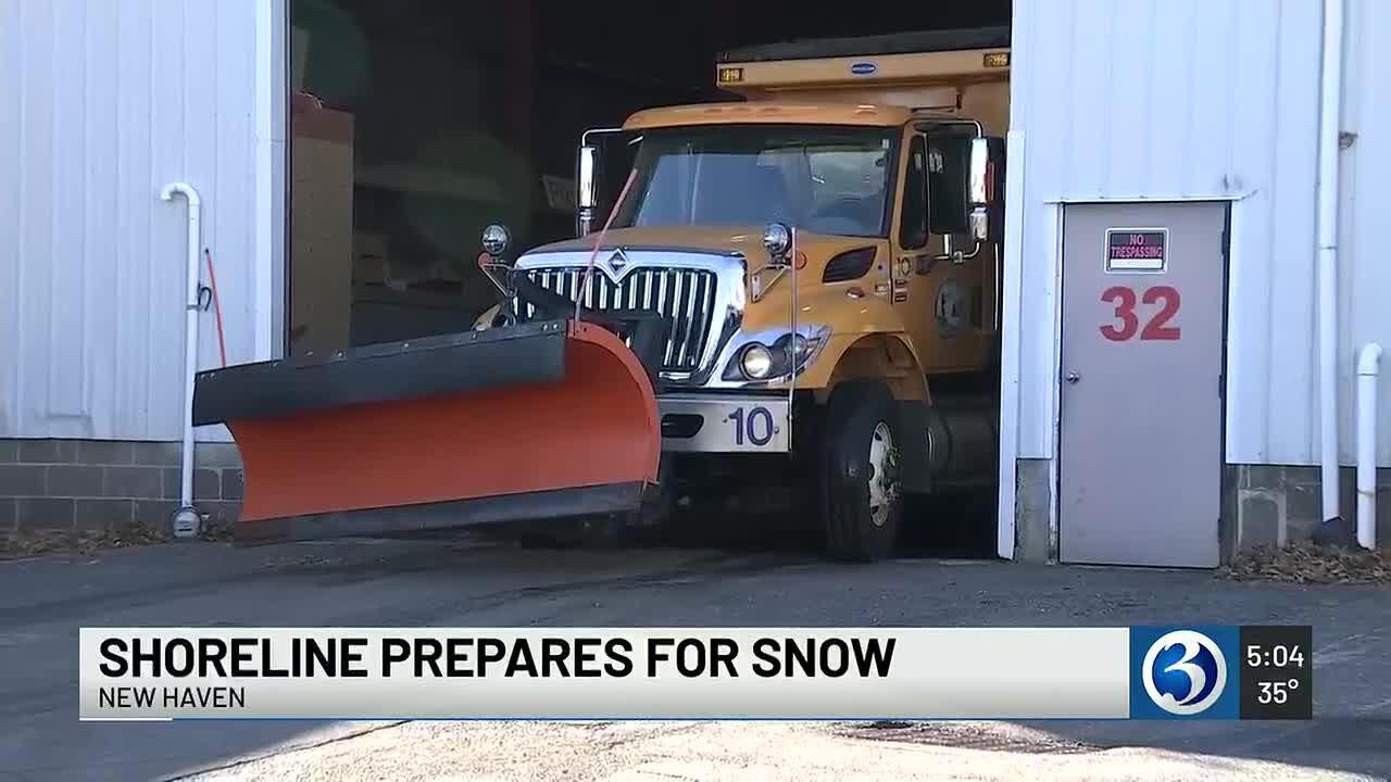 Shoreline prepares for first measurable snow of winter season