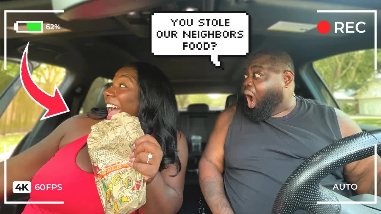 RUNNING OFF With SOMEBODY'S DOOR DASH ORDER Prank On HUSBAND😳!! * HE ...