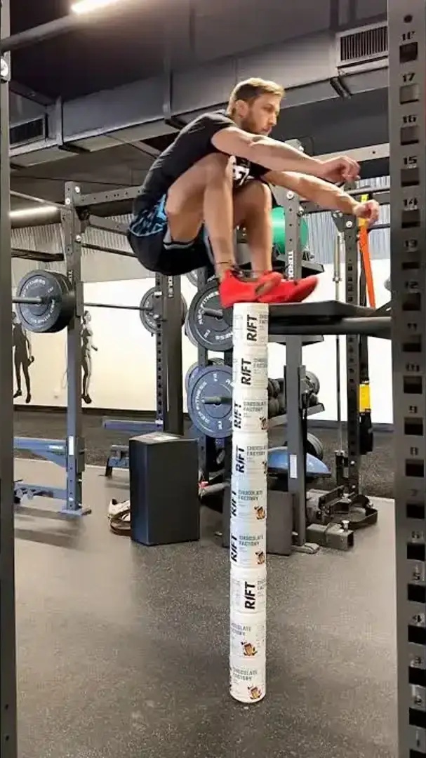 Rift chocolate protein: 54-inch box jump challenge