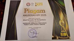LPPL Abdi Persada FM Masuk Nominasi KPI 2025, Diskominfo Kalsel Ucapkan Apresiasi
