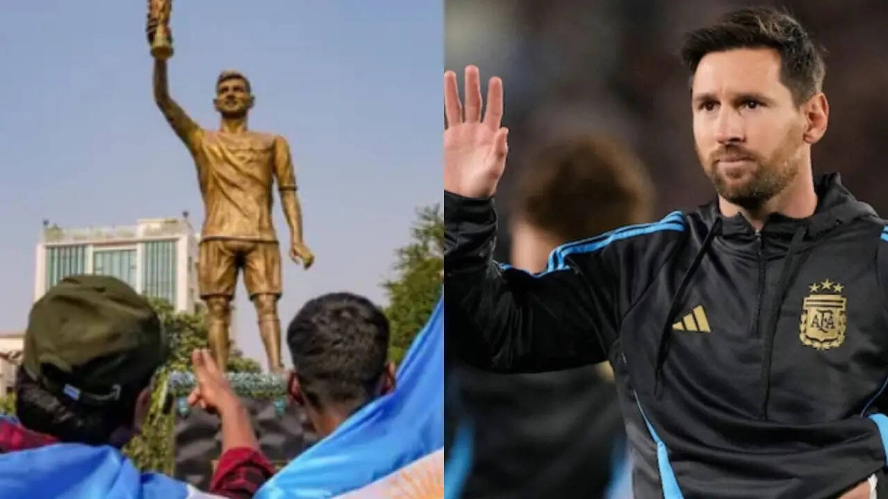 Image for Why 70-foot Lionel Messi statue in Kolkata has triggered backlash on internet