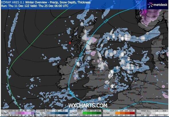 UK snow forecast as maps show blizzards as far south as London with -4C ...