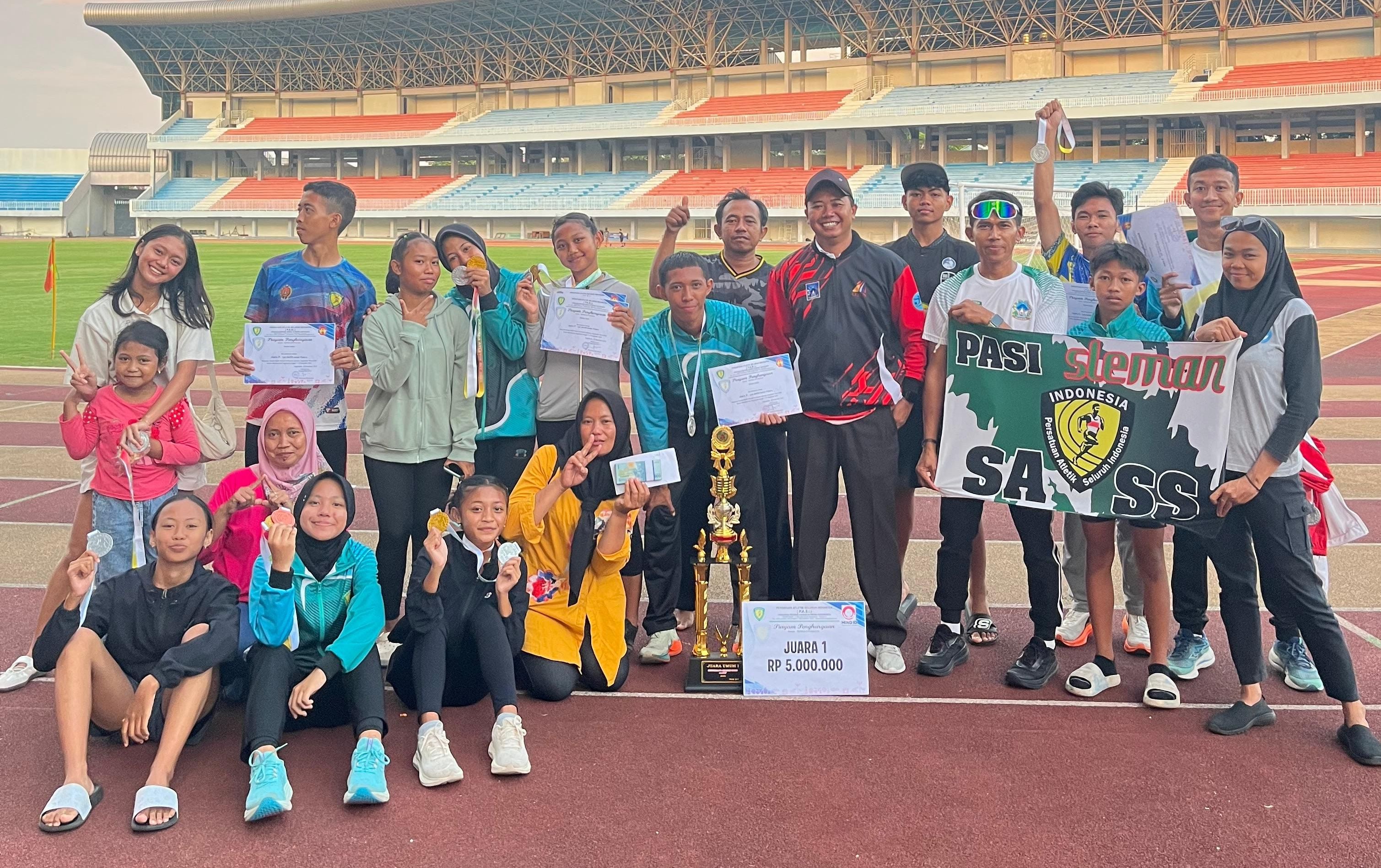 PASI Sleman Juara Umum Kejurda Atletik Open DIY 2025 dengan 13 Emas