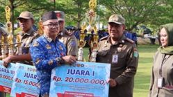 Tanah Bumbu Juara Lomba Pos Satlinmas dan Kamling Provinsi