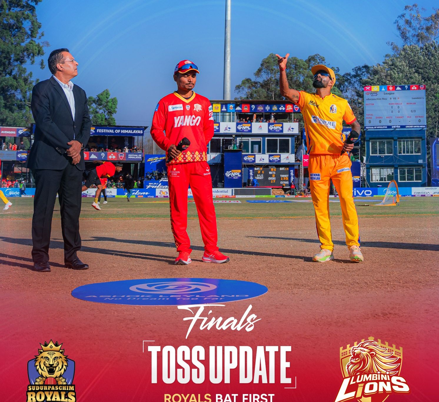 Sudurpaschim opt to bat first against Lumbini in NPL final