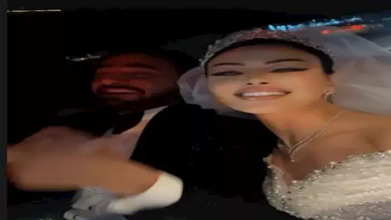 دارين حداد مع عريسها