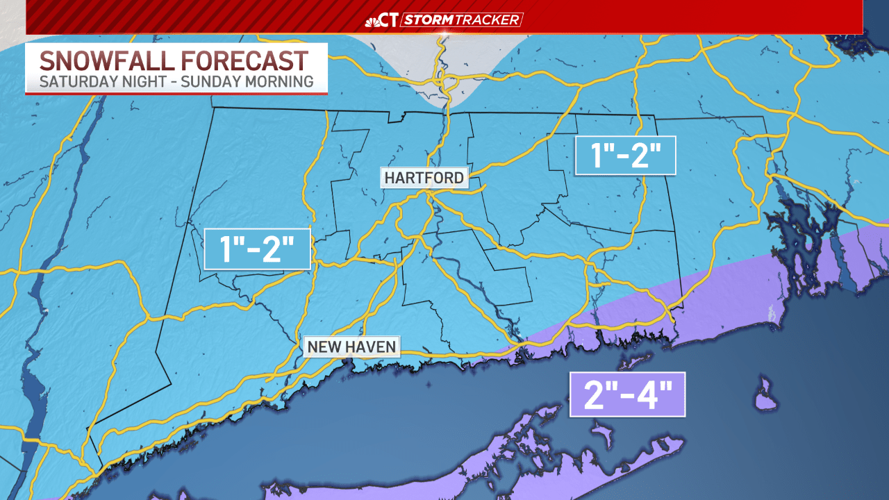 Snow expected tonight and into Sunday morning