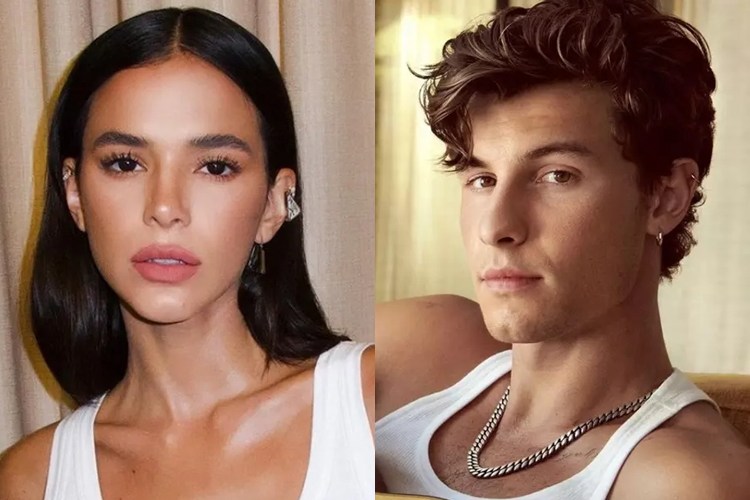 Bruna Marquezine e Shawn Mendes desembarcam juntos no Rio; assista!