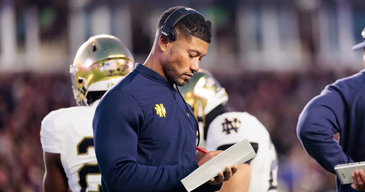 Report: Notre Dame HC Marcus Freeman on New York Giants’ list, expected ...