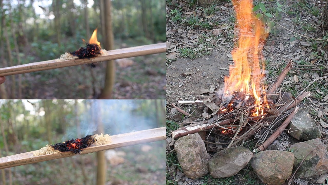 Primitive fire making techniques