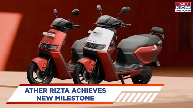 Ather Rizta reaches 2 lakh sales mark; leads the brand’s lineup