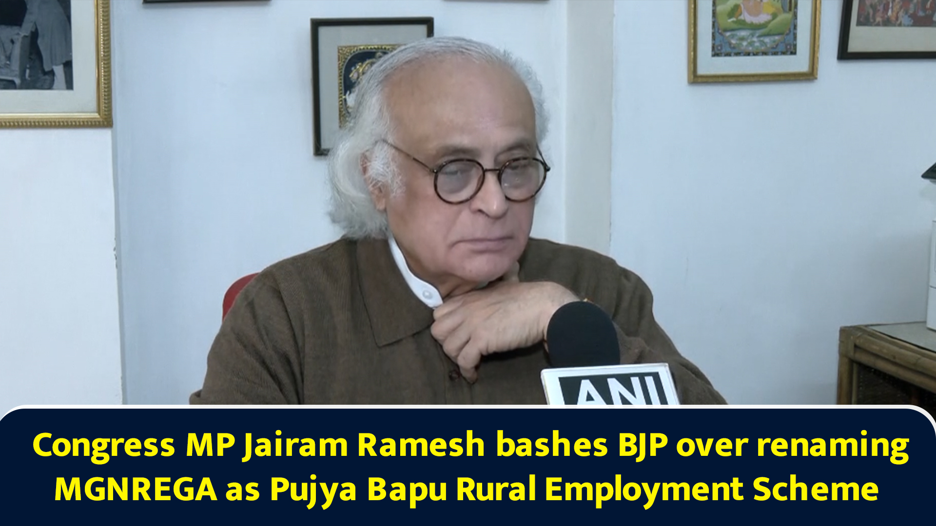 Congress MP Jairam Ramesh bashes BJP over renaming MGNREGA as Pujya ...