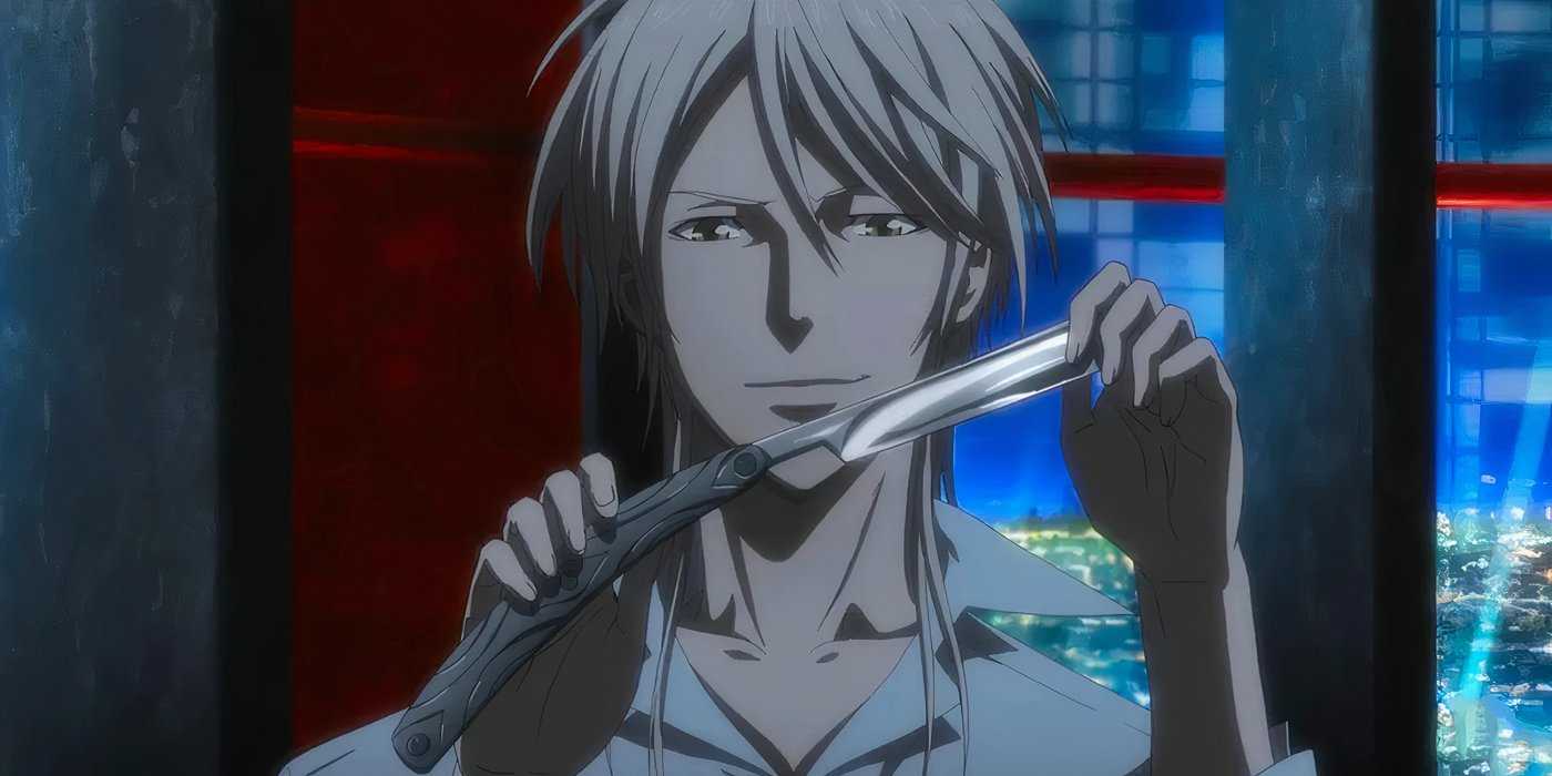 Makishima Shogo Holding A Knife