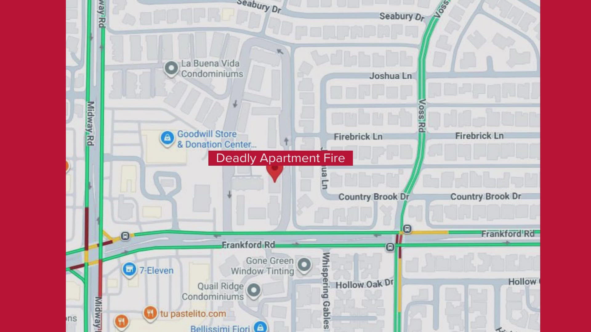 Two killed in apartment fire near Far North Dallas, officials say