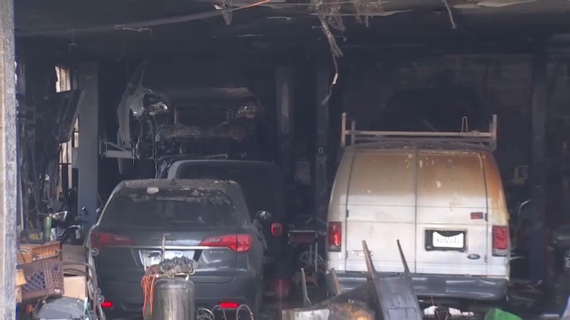 Garage damaged after early morning fire in Norristown, Montgomery County