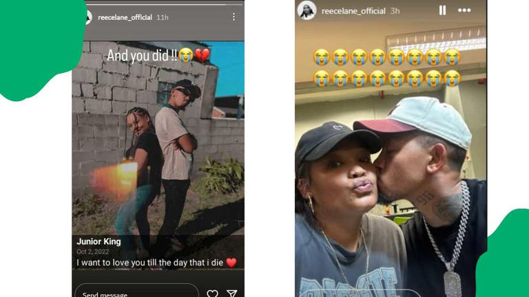 Junior King's wife shares a promise from the musician. Images: ReeceLane_Official Source: Instagram