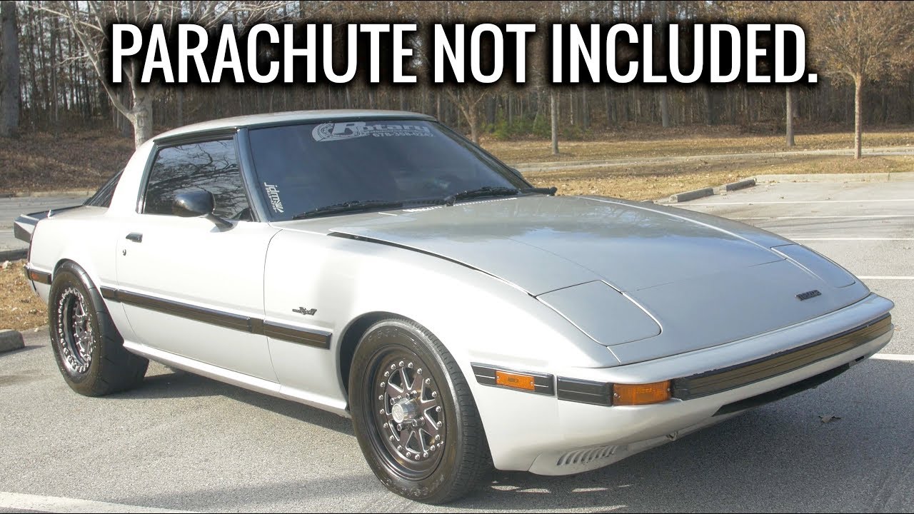 Twin turbo 1UZ Mazda RX-7 review nine second street monster