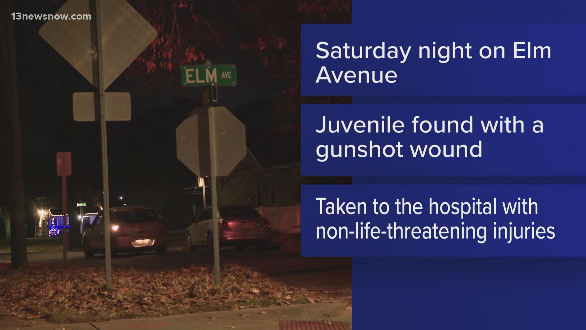Portsmouth police investigate shooting on Elm Avenue Saturday night