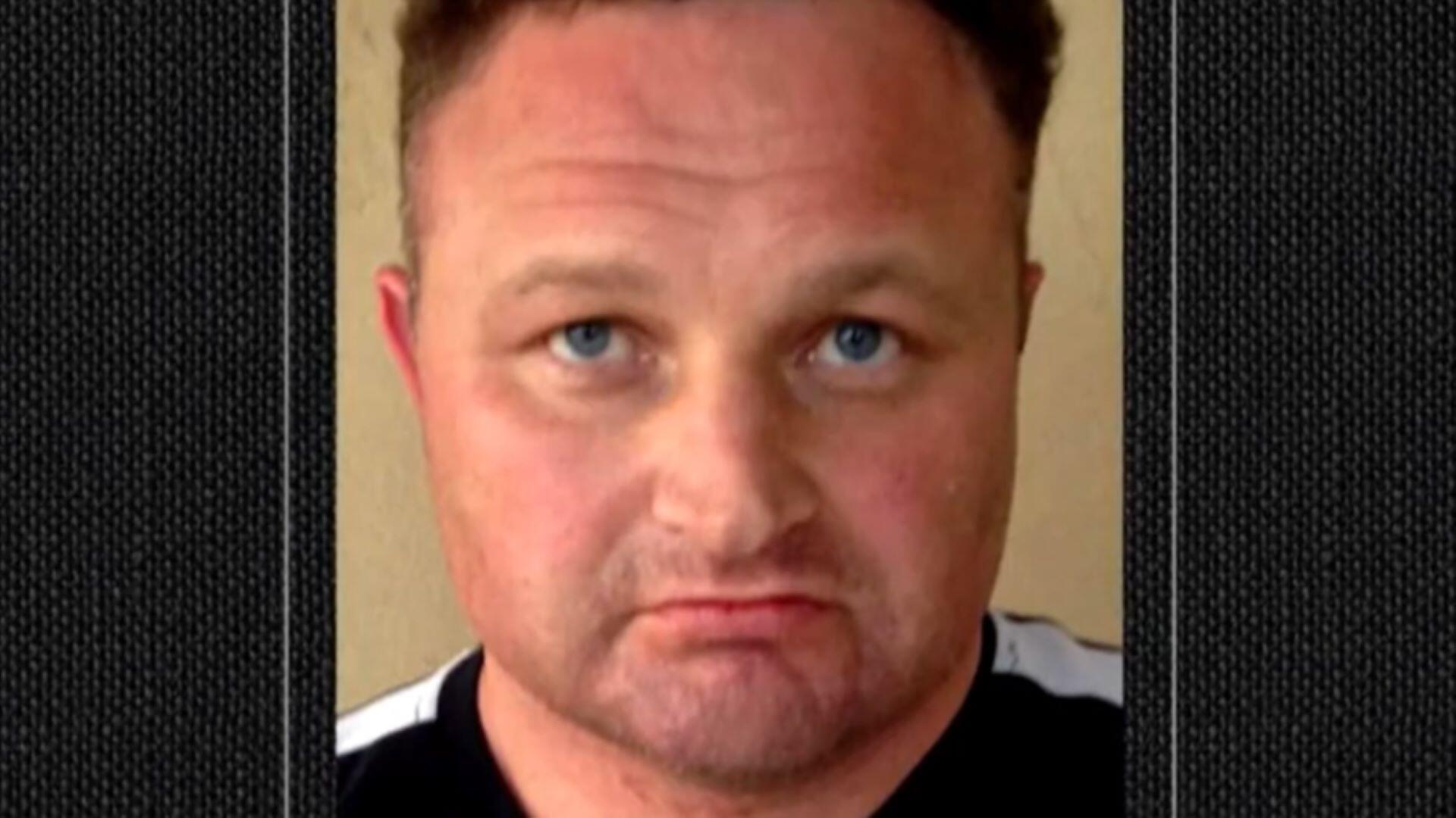 Mark Lewis was arrested and charged with arson, conspiracy, and stalking against Sarah Nottingham. / Credit: Vacaville Police Department