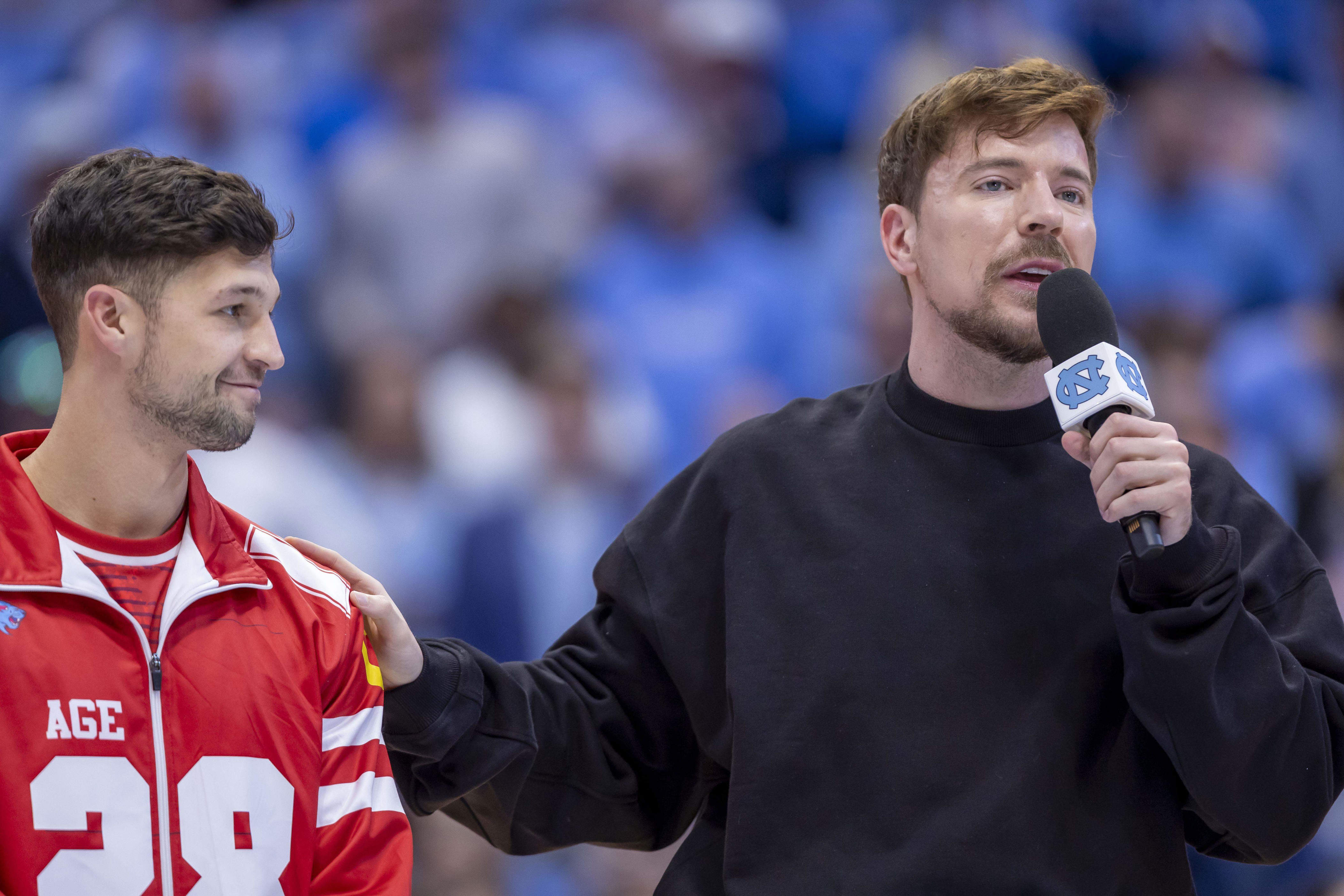 MrBeast's $250K giveaway transforms UNC basketball game into a spectacle