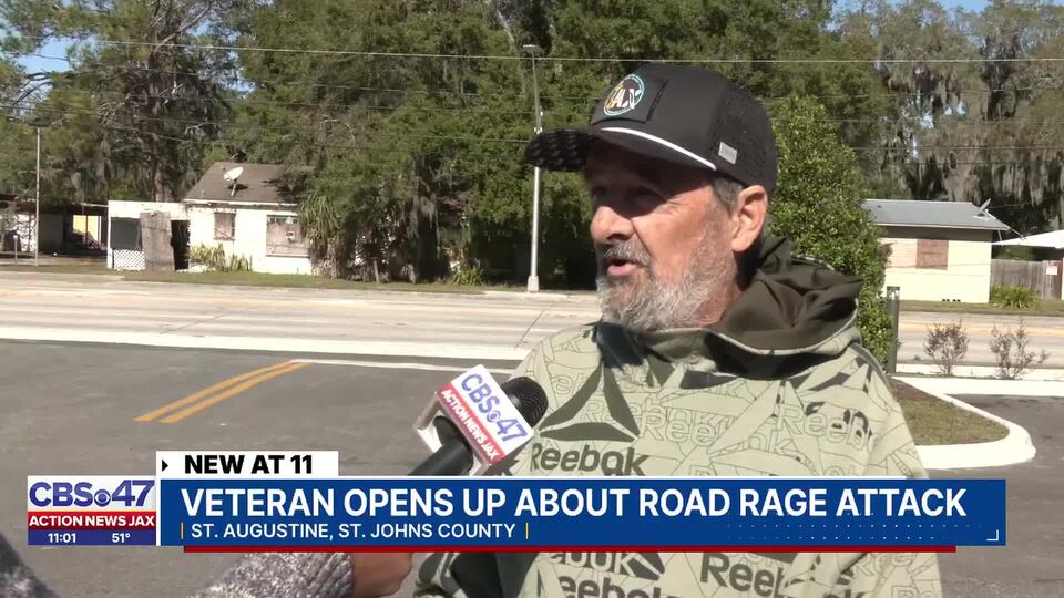 Homeless veteran speaks out after violent road rage attack in St. Augustine