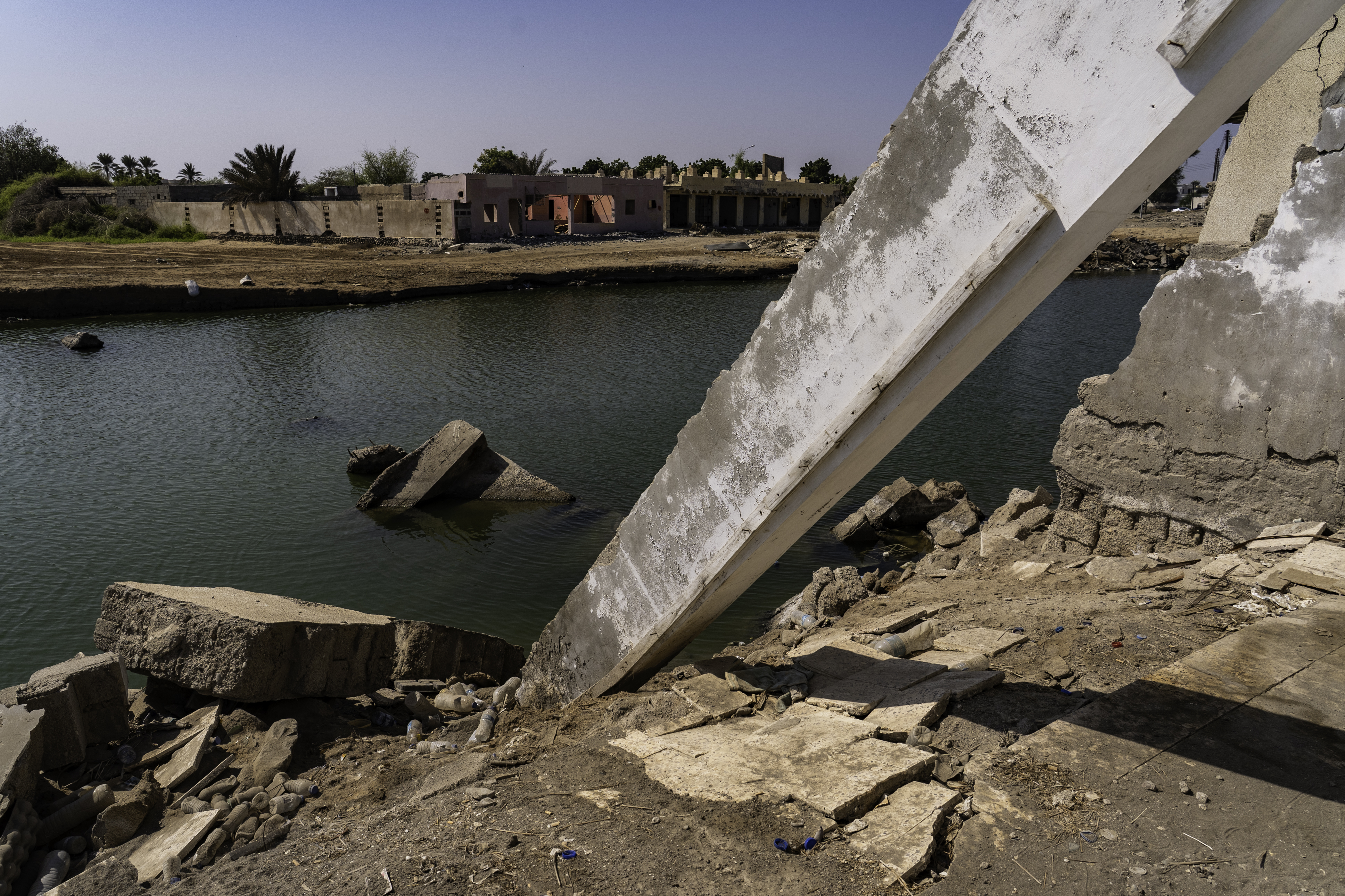 One of the many businesses that were damaged in Al Khaburah area during Cyclone Shaheen in October 2021.