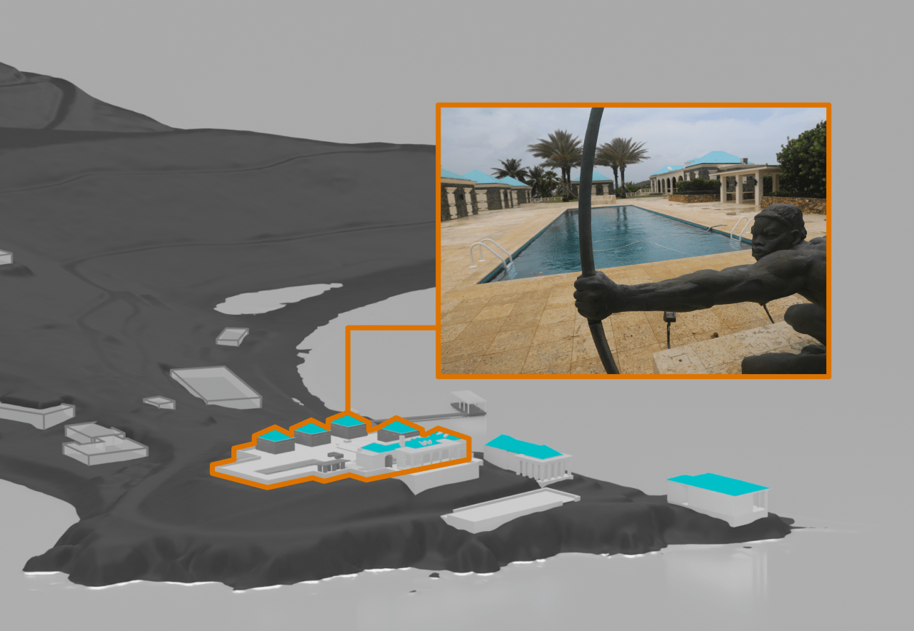 Our 3-D model guides you through Epstein’s secretive island, Little St. James<br>