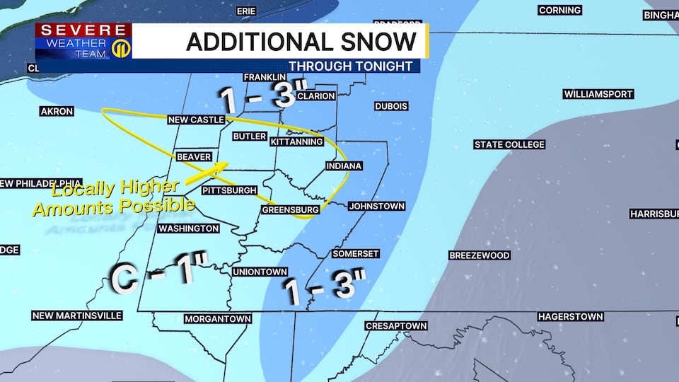 Occasional snow showers continue Sunday as wind chills plummet to near ...