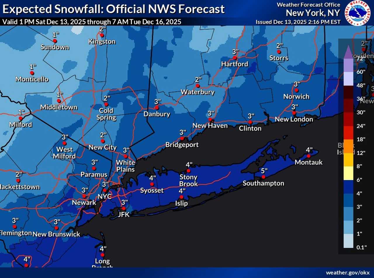 Winter storm dumps up to half-foot of snow, creating dangerous travel ...