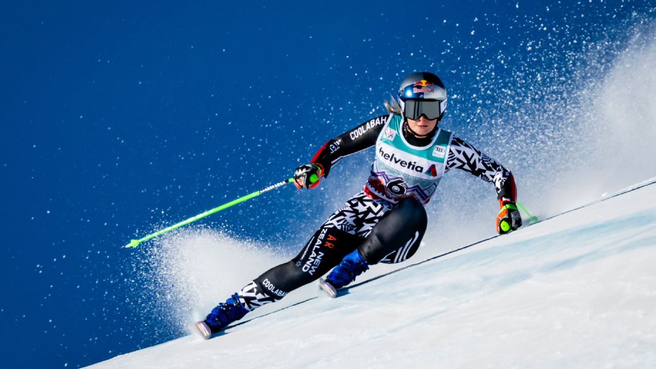 New Zealand skier Alice Robinson wins World Cup super-G<br>