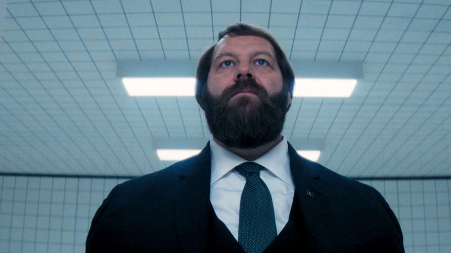 Ólafur Darri Ólafsson in "Severance," now streaming on Apple TV+.