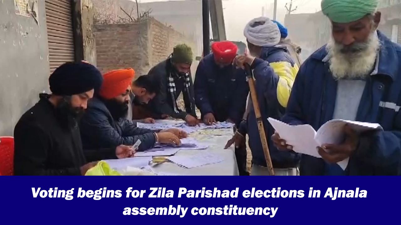 Voting begins for Zila Parishad elections in Ajnala assembly constituency