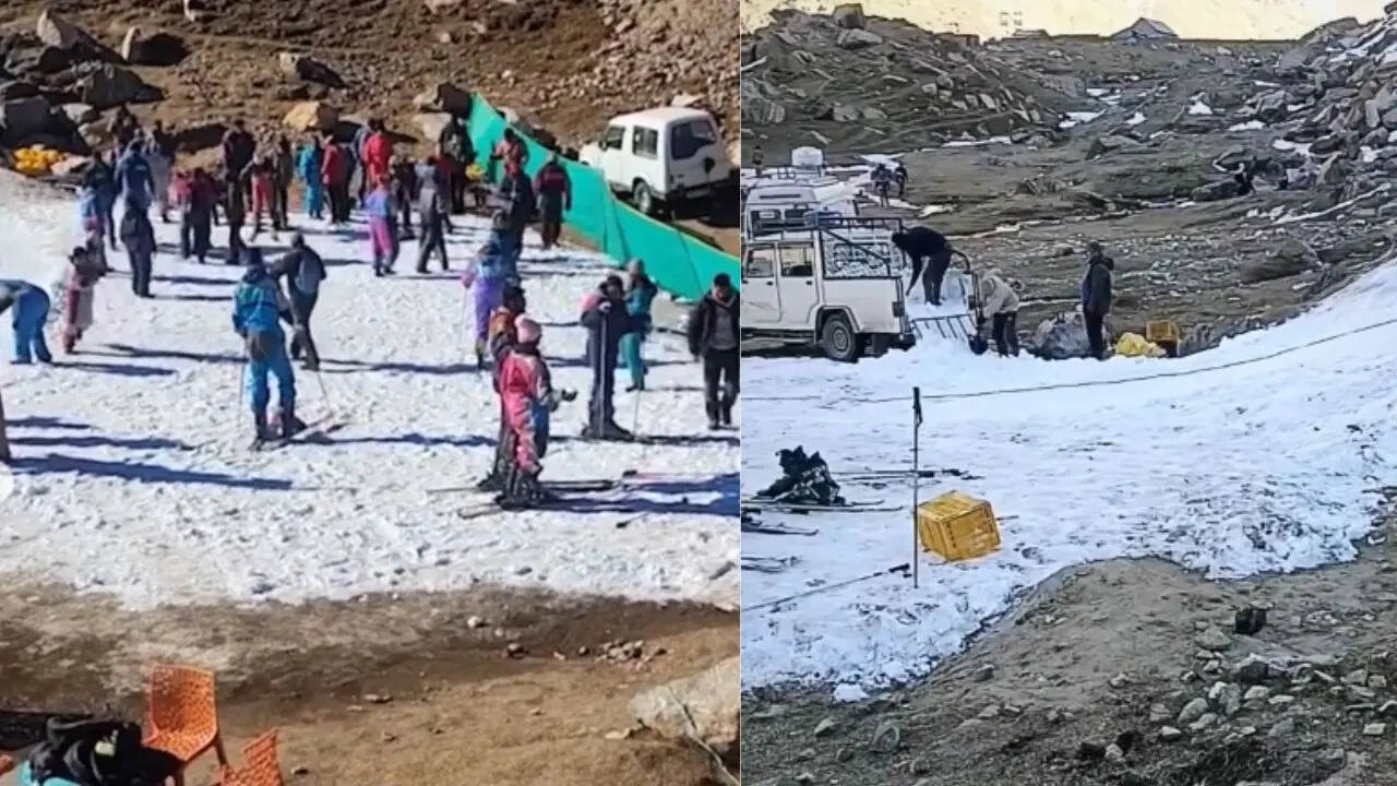 Fake ice point in Manali? Tourist’s viral video exposes shocking snow ...