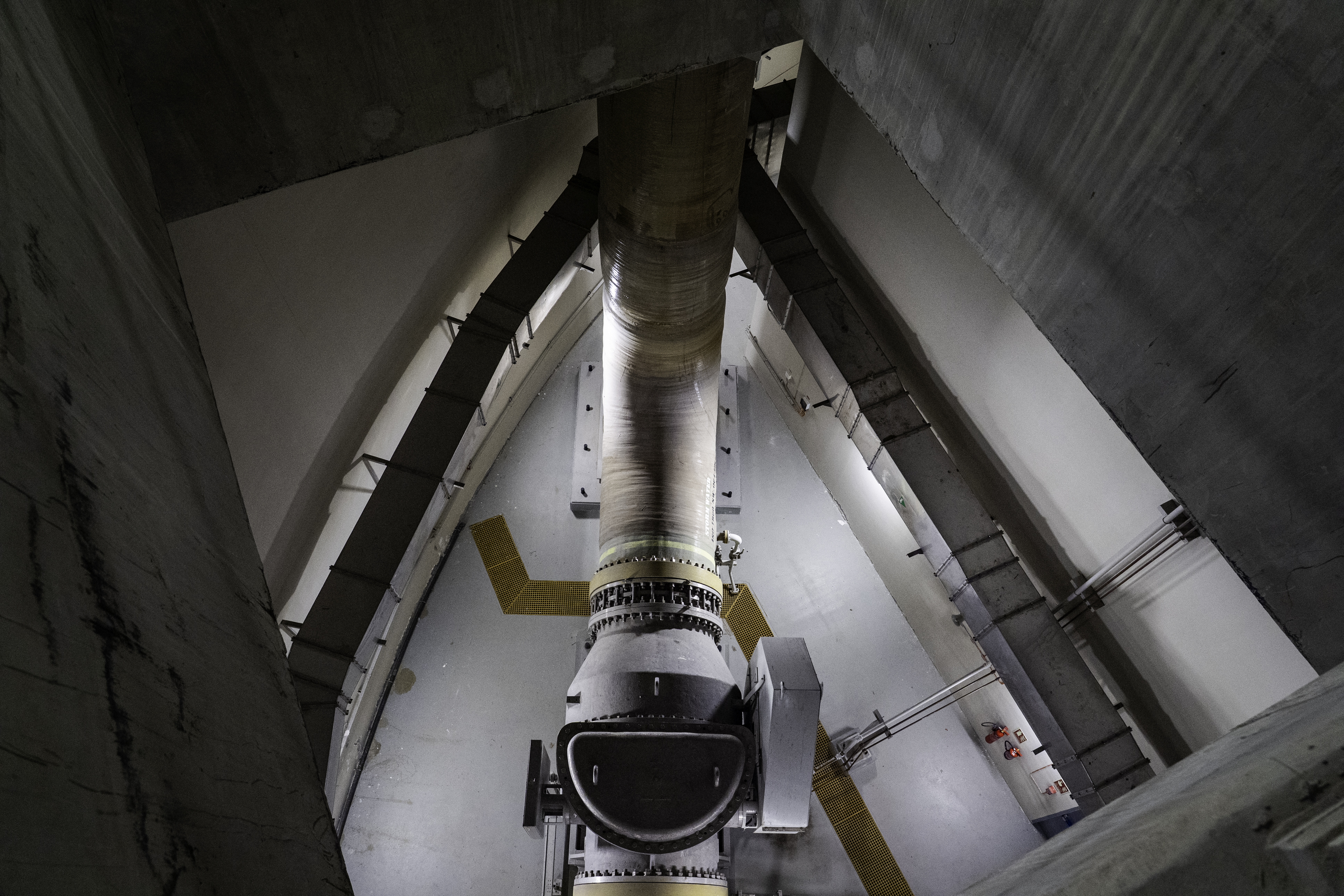 Pipelines at the Dubai Municipality’s Tunnel Stormwater Management Center.