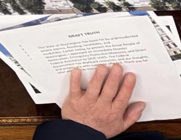 Trump’s draft Truth Social post was leaked on Instagram