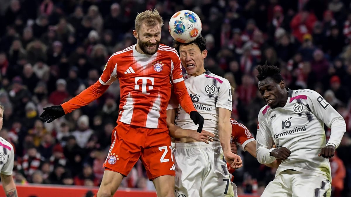 Konrad Laimer (ab 61.): Sollte noch mal Schwung reinbringen. Erwischte aber keinen guten Tag. Kam mehrfach zu spät im Zweikampf. Unmittelbar vorm 1:2 ließ er sich rechts hinten überlaufen. Note 4. (Quelle: IMAGO/Eduard Martin/imago)