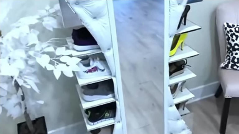 DIYer shows how to turn old drawers into the ultimate shoe storage rack