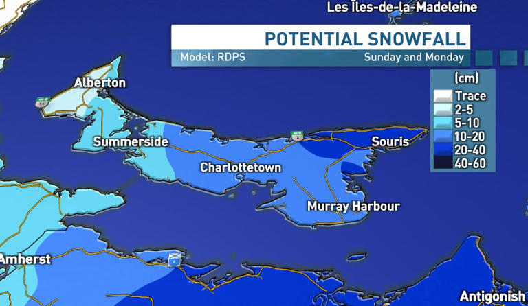 Winter storm could dump up to 30 centimetres of snow on parts of PEI