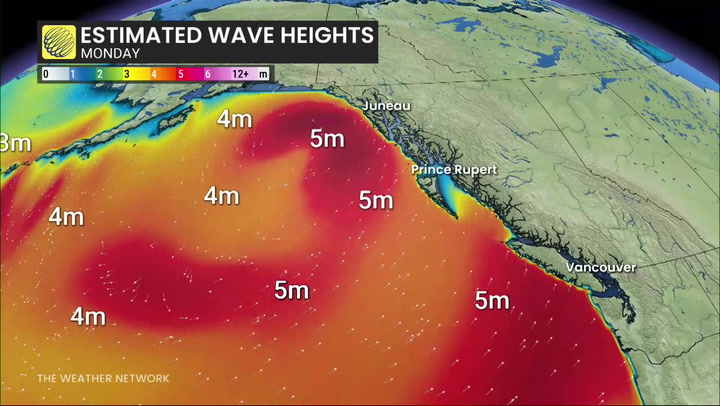 Increased risk of heavy prolonged rainfall in BC